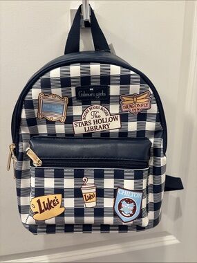NWT Bioworld Gilmore Girls Stars Hollow Library Checker Mini Backpack